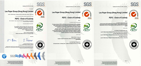 PEFC Certificate